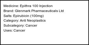 Information about Epithra 100 Injection (Brand: Glenmark Pharmaceuticals Ltd) - Uses: Cancer