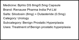 Bphlo DS 8mg/0.5mg Capsule