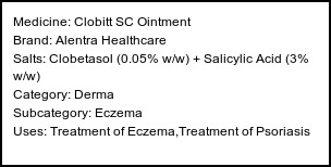 Information about Clobitt SC Ointment (Brand: Alentra Healthcare) - Uses: Treatment of Eczema,Treatment of Psoriasis