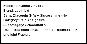 Information about Curine G Capsule (Brand: Lupin Ltd) - Uses: Treatment of Osteoarthritis,Treatment of Bone and joint Fracture