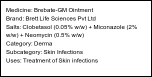 Information about Brebate-GM Ointment (Brand: Brett Life Sciences Pvt Ltd) - Uses: Treatment of Skin infections