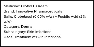 Information about Clotrol F Cream (Brand: Innovative Pharmaceuticals) - Uses: Treatment of Skin infections