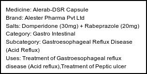 Information about Alerab-DSR Capsule (Brand: Alester Pharma Pvt Ltd) - Uses: Treatment of Gastroesophageal reflux disease (Acid reflux),Treatment of Peptic ulcer disease